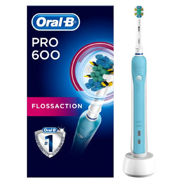 Pro 600 Flossaction Electric Toothbrush Powered By Braun, 1 Handle, 1 Toothbrush Head